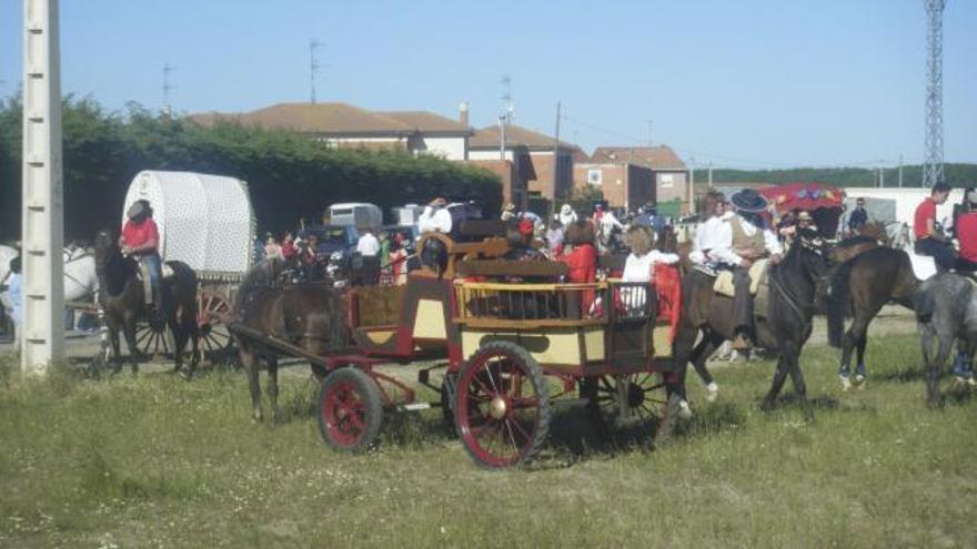 Carretones y calesas también participaron en la feria.