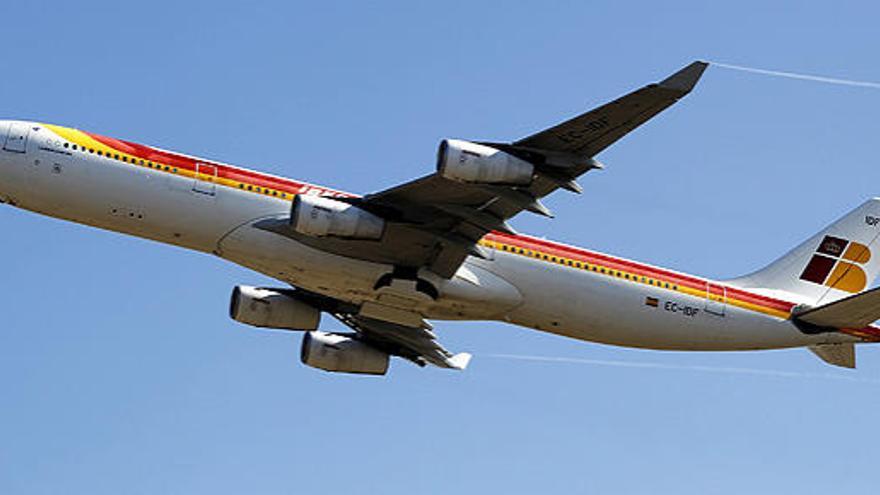 Una avión de Iberia.