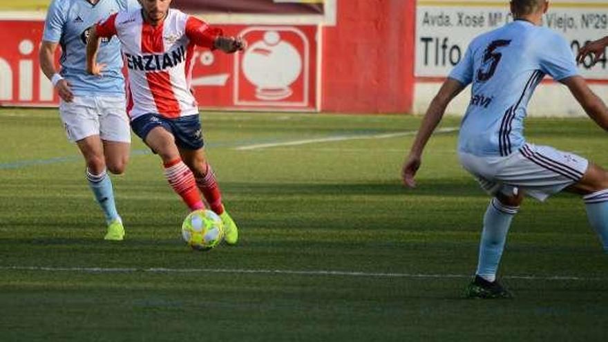 El Alondras venció este domingo al Celta B. // Gonzalo Núñez