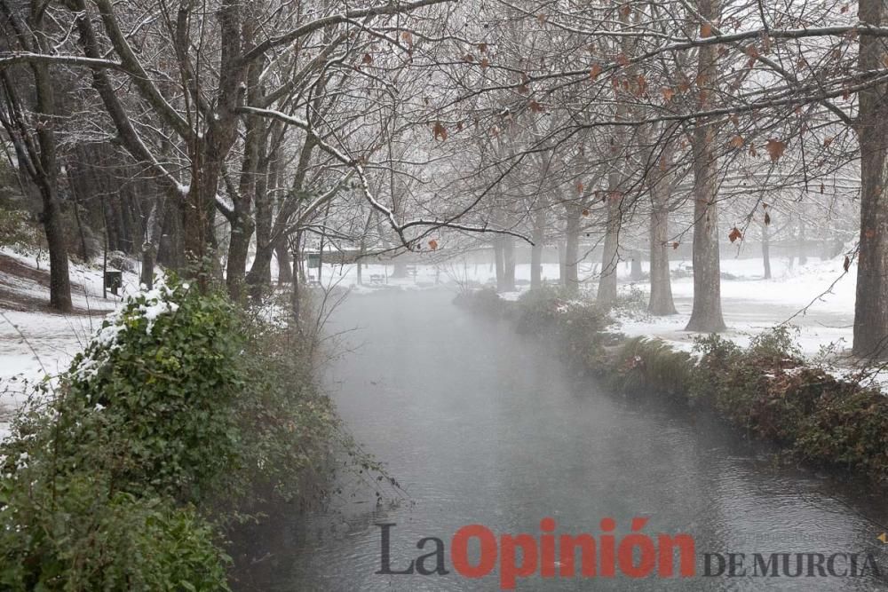 Nieve en las Fuentes del Marqués de Caravaca