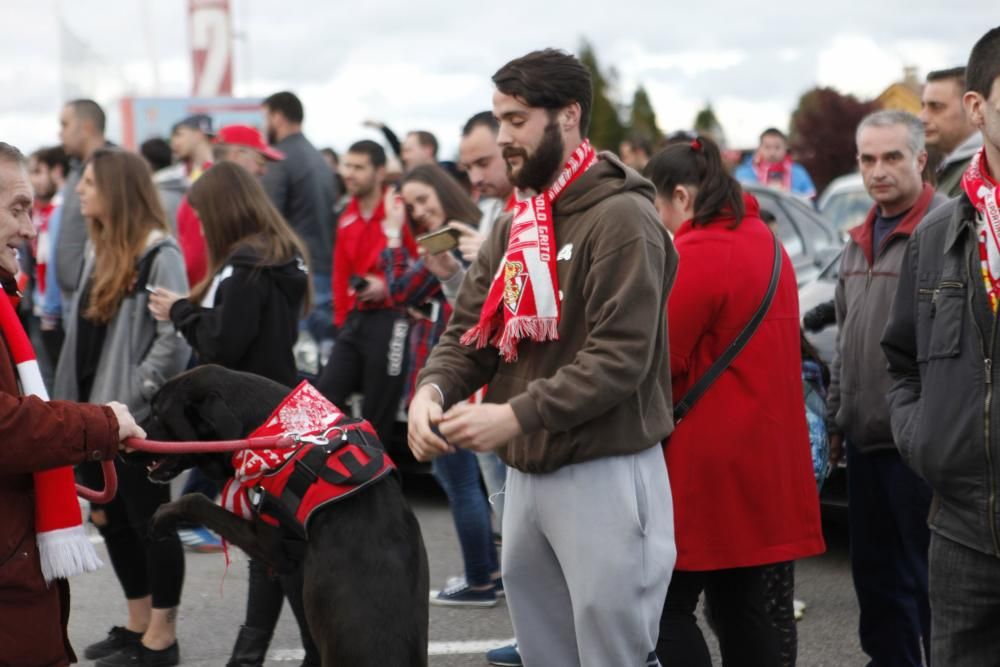 Recibimiento al Sporting en Mareo