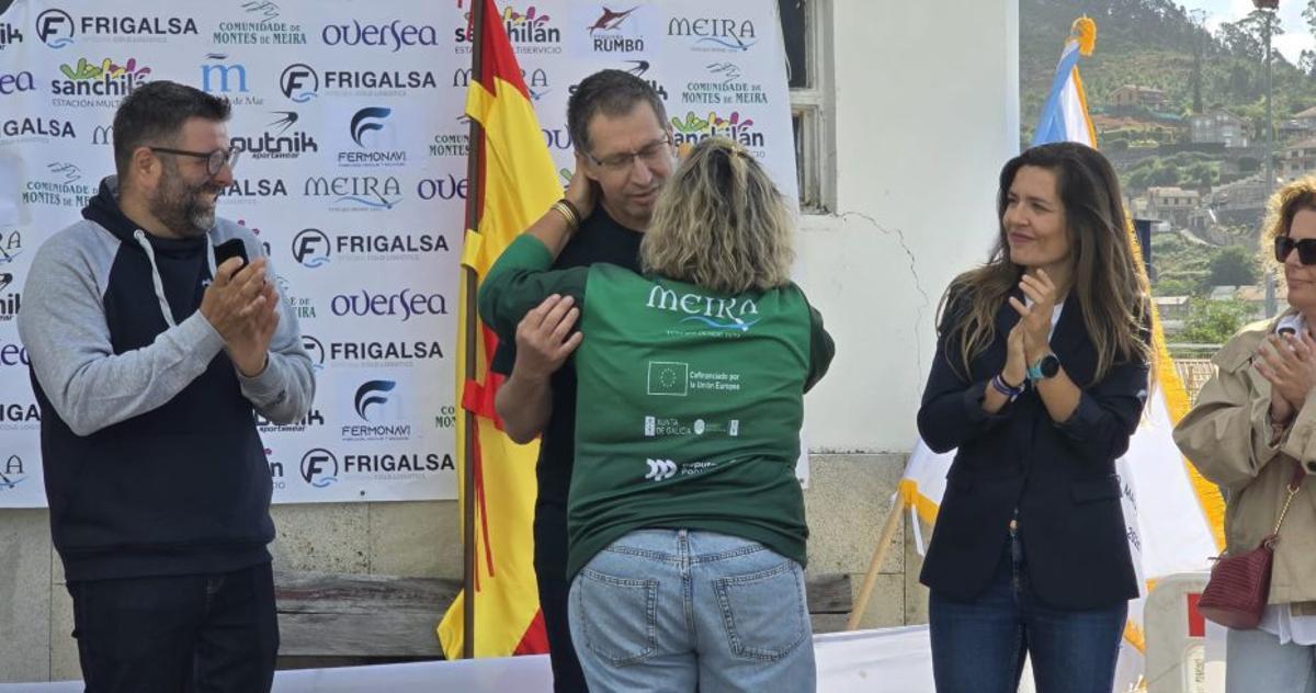 Macey en el homenaje recibido el pasado mes de julio. |  FDV