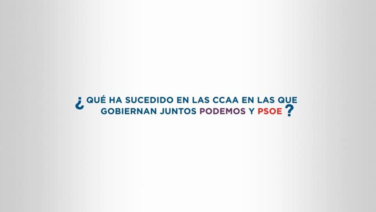 Vídeo de la campanya del PP sobre les males pràctiques de govern.