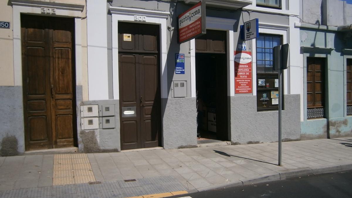 Punto de venta de Tafira Alta donde se repartió el premio.