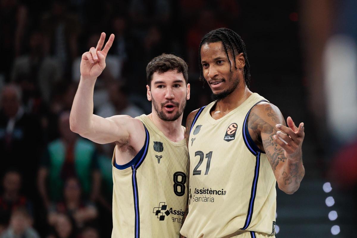 Brizuela y Clyburn, dos jugadores importantes de este Barça de cara a volver a coger la racha de victorias pensando en la Copa