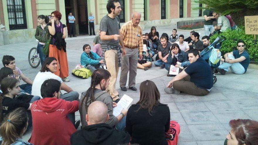 Concentración de protesta en la Glorieta