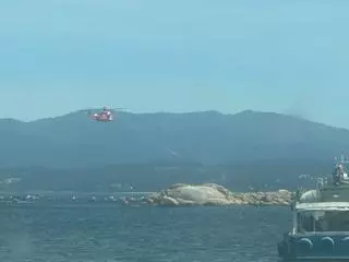Salvamento Marítimo se adiestra en la ría de Arousa