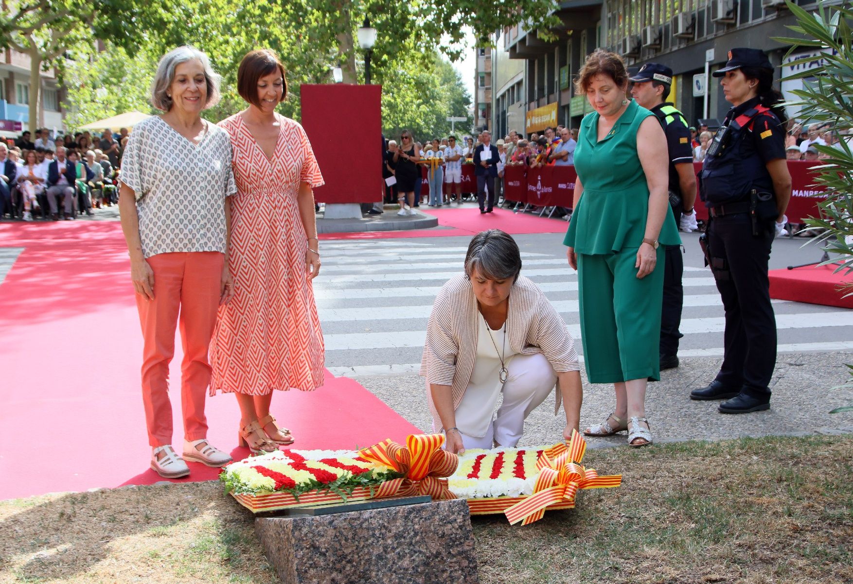 Així ha estat l'acte institucional per la Diada a Manresa