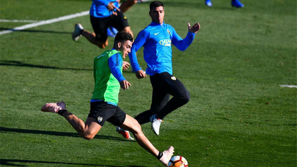 Máxima expectación en el primer entrenamiento del Boca en Madrid