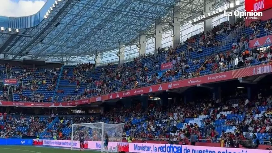 La Selección Española juega un amistoso ante Irak en Riazor
