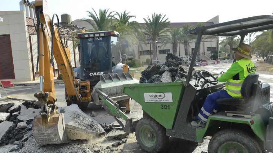 Obras en el campus de Elche