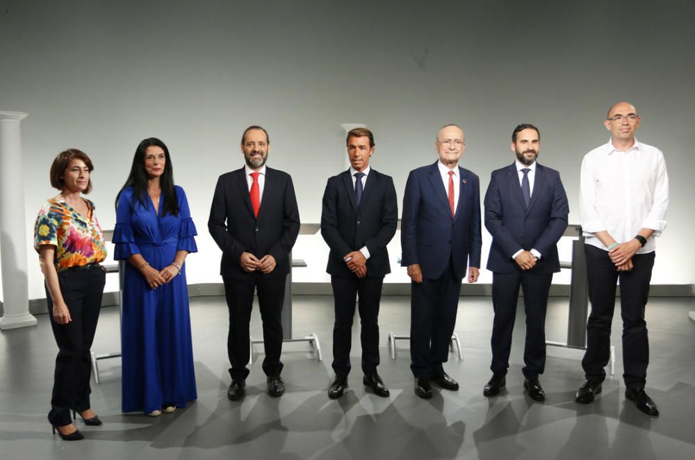 Fotos del debate electoral en Canal Málaga