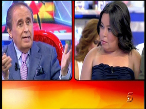 Almudena ’Chiqui’, i Jaime Peñafiel, a ’Sálvame diario’ (T-5).