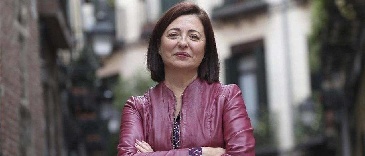 María Dolores Lozano, presidenta de la Asociación Española de Abogados de Familia (Aeafa), en una céntrica calle de Madrid.