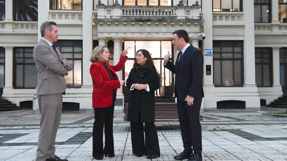 Nadia Calviño, en A Coruña tras la elección de la ciudad para albergar la Agencia de Inteligencia Artificial