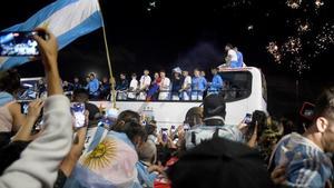 Celebración de la Copa del Mundo 2022 en Buenos Aires.