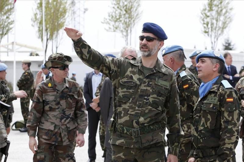 FOTOGALERÍA / Visita del Rey a la base de la Brigada de Cerro Muriano en Líbano