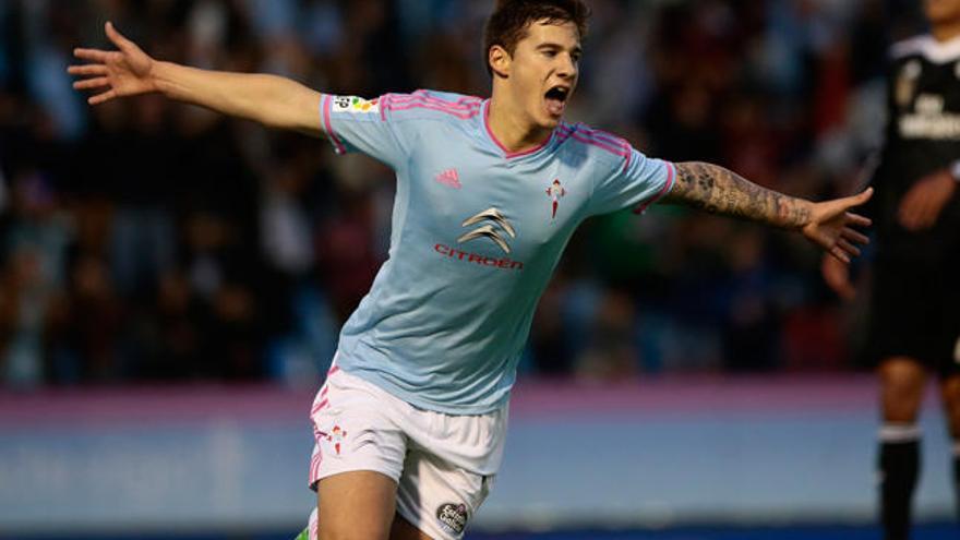 Santi Mina, delantero del Celta // ADRIÁN IRAGO