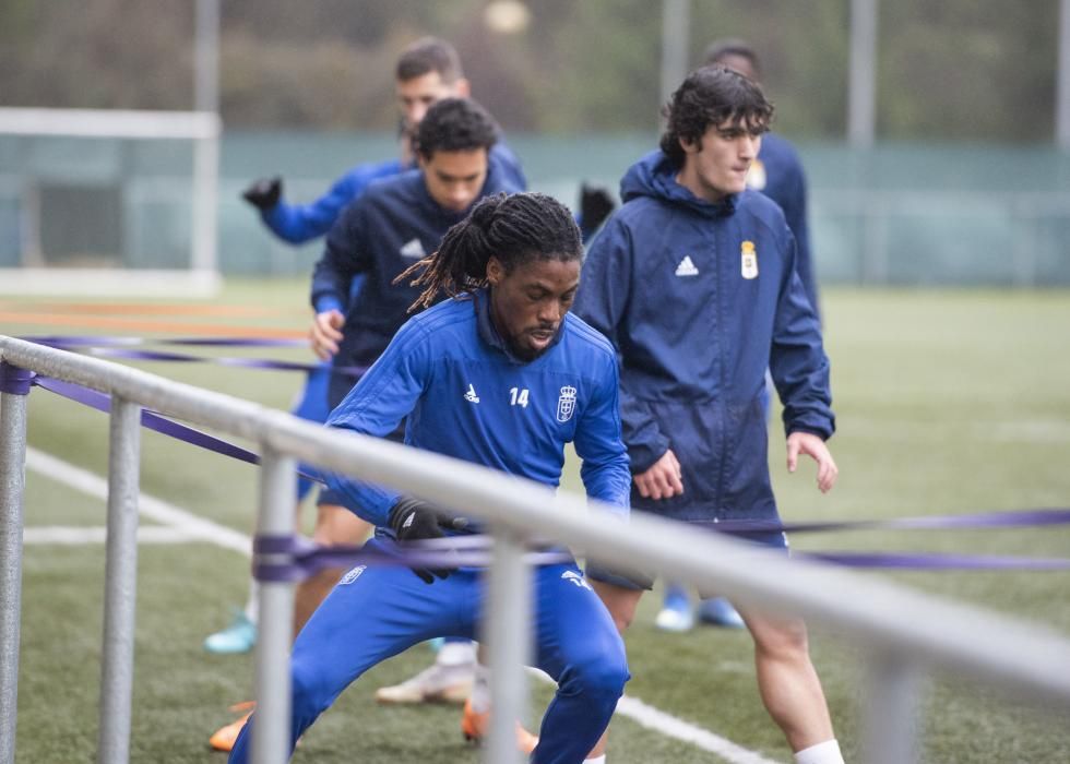 Entrenamiento del Real Oviedo en Tensi