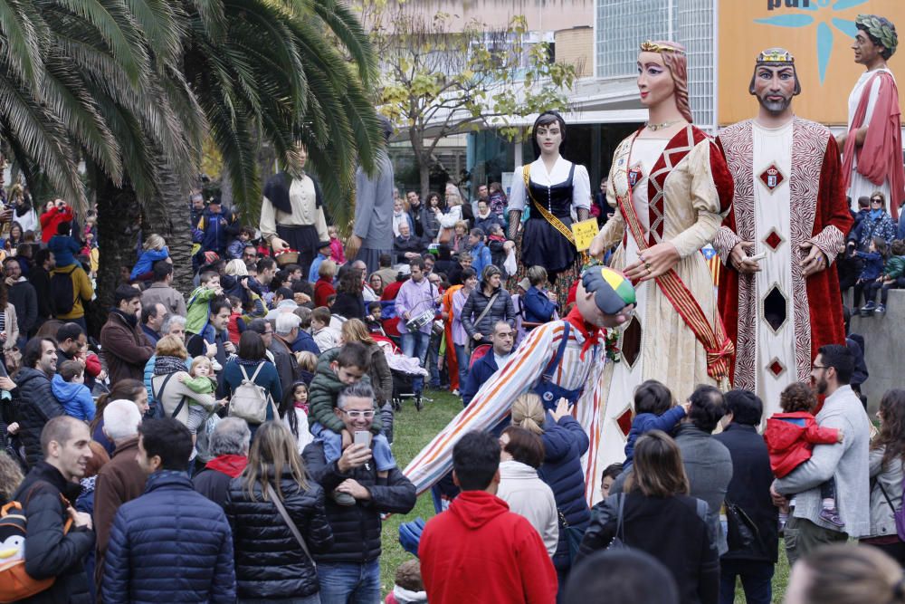 Plantada de gegants i cercavila a Girona