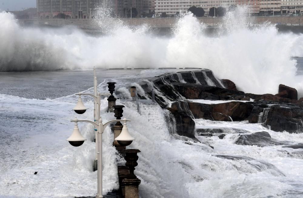 Temporal de viento en A Coruña