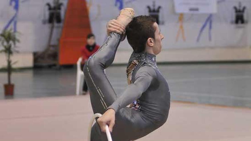 Rubén Orihuela, campeón de España de gimnasia rítmica masculina en Valladolid