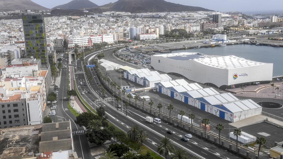 Foto aérea del istmo de Santa Catalina