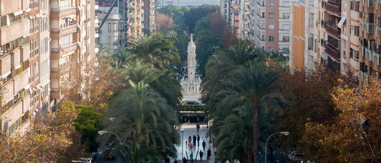 Vista de Luceros desde el instituto Jorge Juan