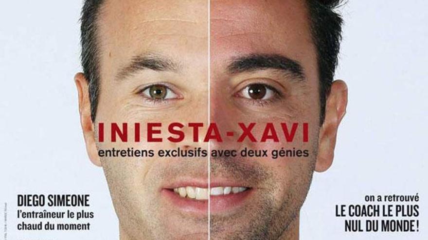 Portada de la revista &#039;So Foot&#039;, con Iniesta y Xavi.