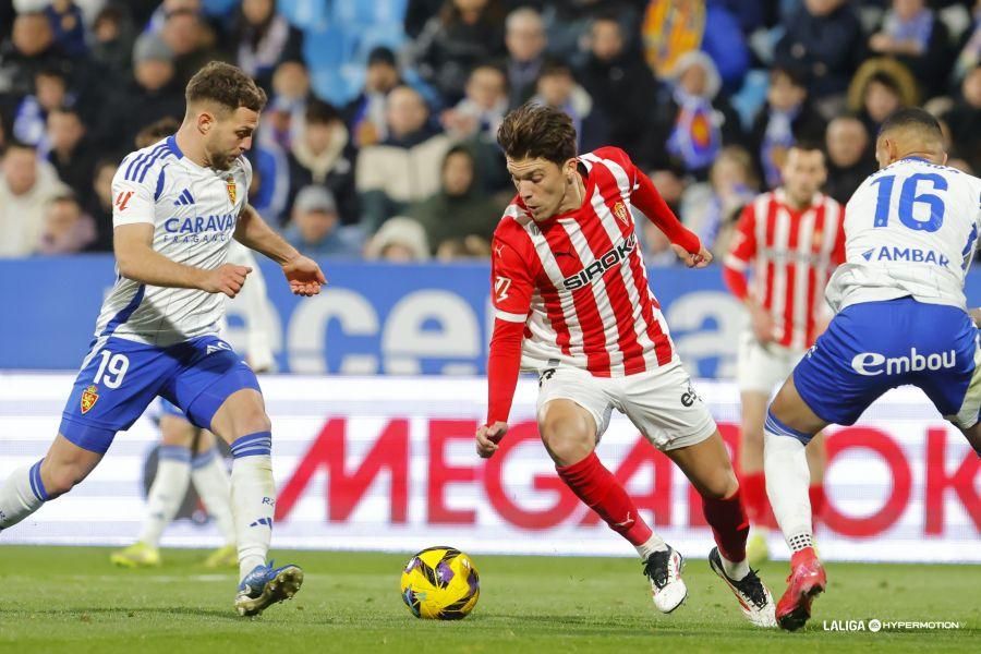 Así fue el partido entre el Sporting y el Zaragoza