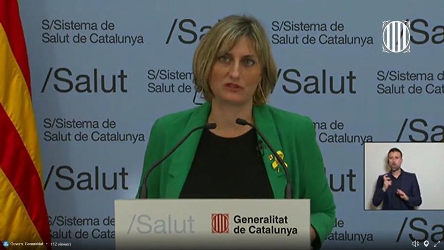 La consellera de Salut de la Generalitat, Alba Vergés,