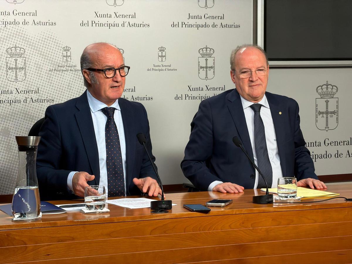 Luis Venta y Agustín Cuervas-Mons, en su comparecencia.