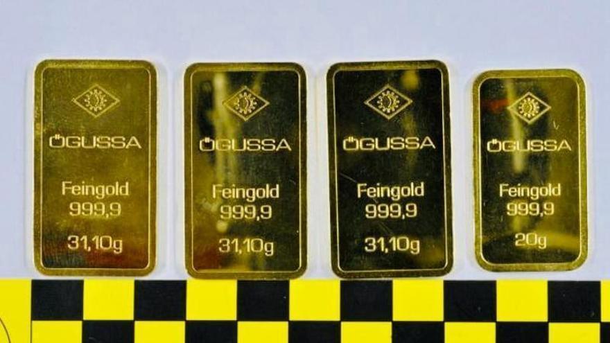 Detenido un hombre en Canarias por robar ocho lingotes de oro valorados en más de 53.000 euros