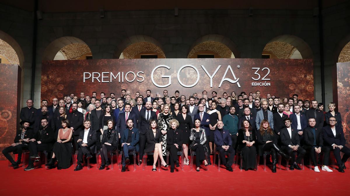 Los nominados a los Goya 2018.