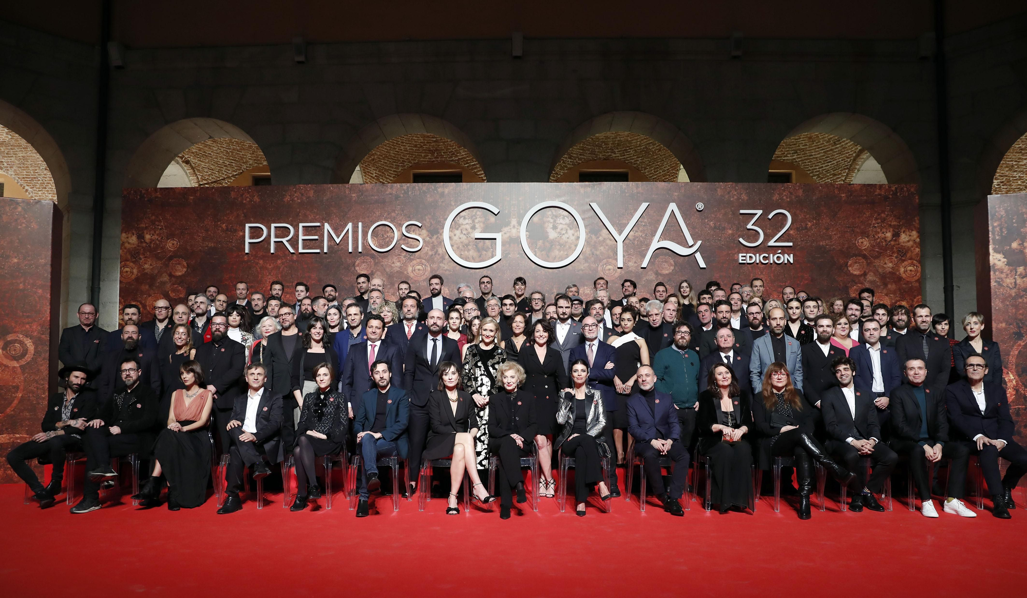 Los nominados a los Goya 2018.