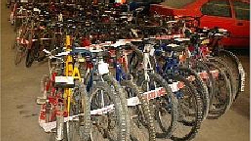 Más de 200 bicicletas robadas y no reclamadas serán destruidas