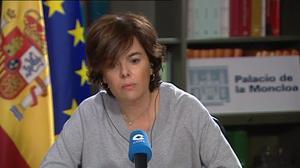 La vicepresidenta no descarta aplicar l’article 155 per frenar la independència encara que pot suposar moltes coses.