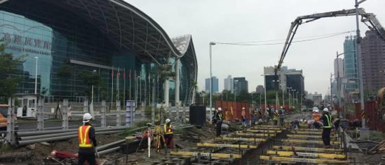 Una infraestructura ferroviaria que está ejecutando una empresa del sector de la obra pública en Taiwán durante este año.