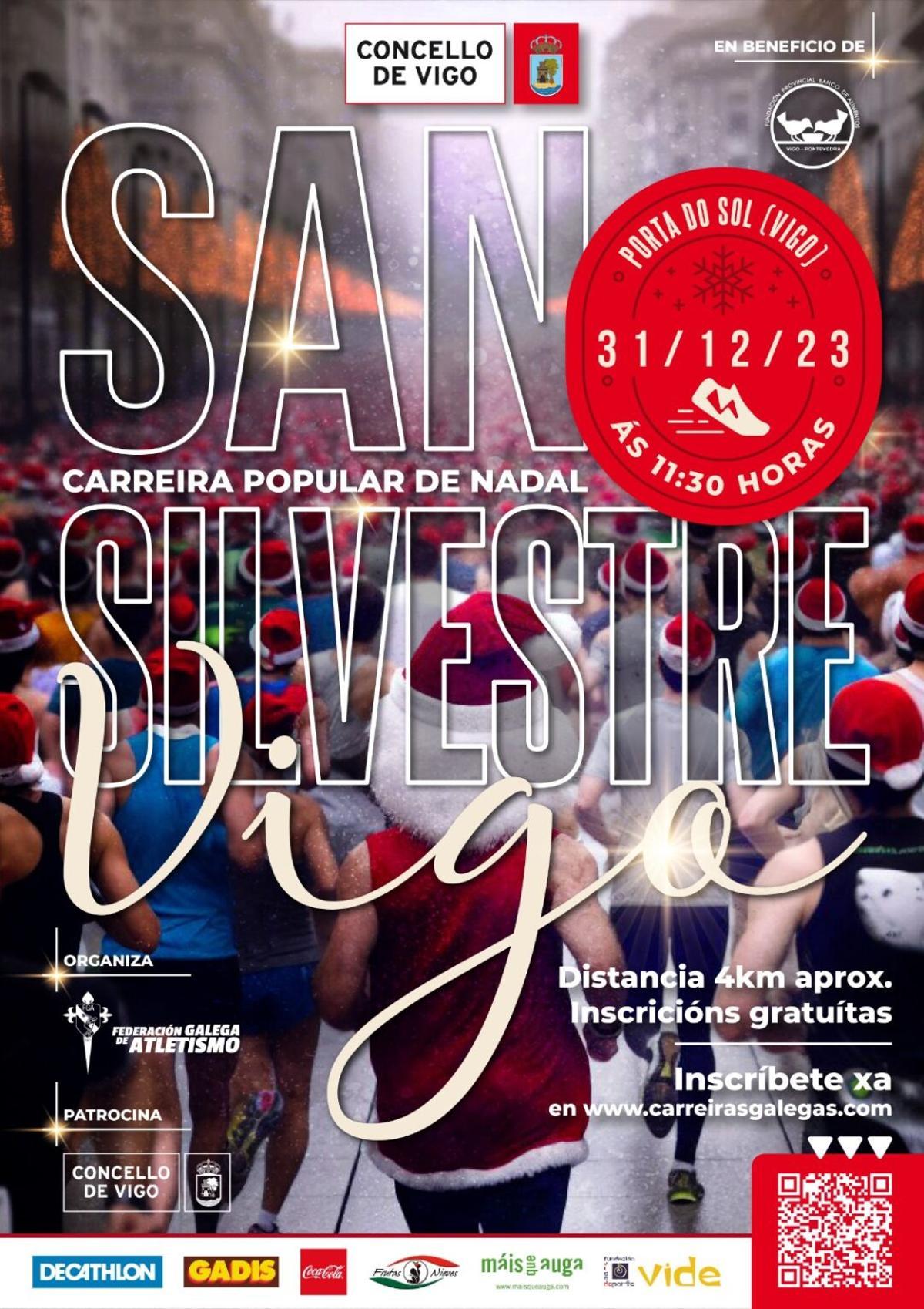 Cartel San Silvestre de Vigo 2023