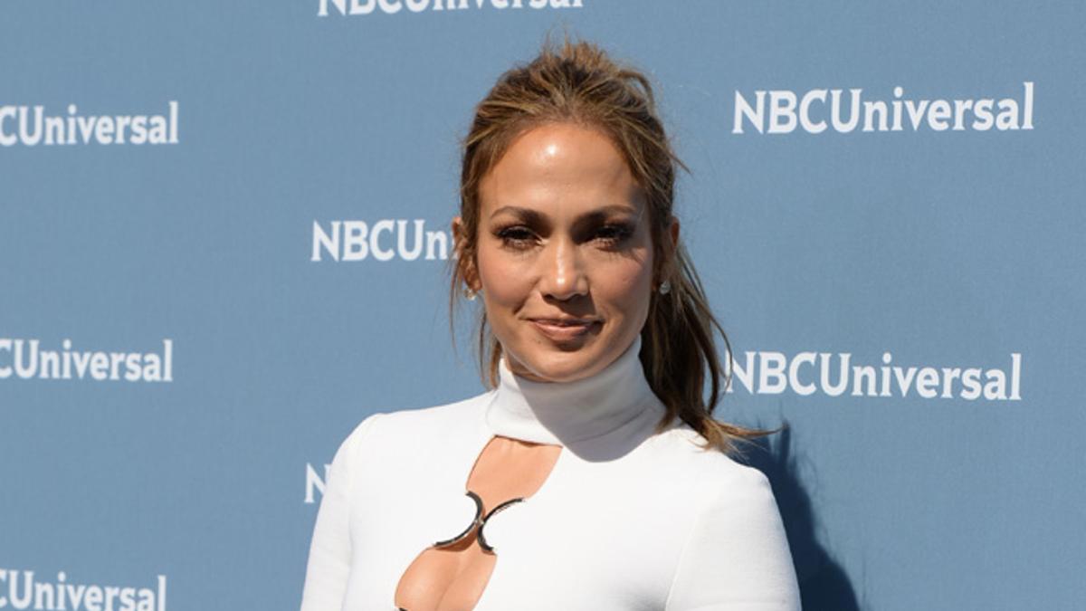 JLo en la presentación de la nueva programación de la NBC