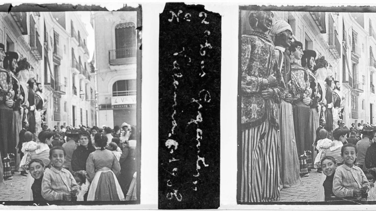 Gigantes en València en 1905.