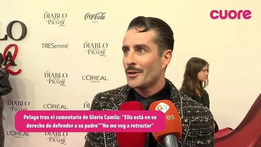 Pelayo no duda en responder a Gloria Camila sobre su encontronazo: "Con el historial de su padre yo tendría mucho cuidado"
