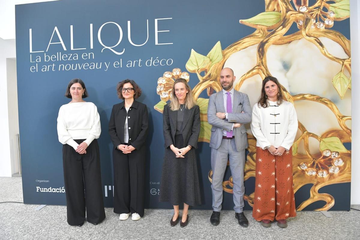Acto de presentación de la muestra 'Lalique. La belleza en el art nouveau y el art déco' en la Fundación Barrié de A Coruña