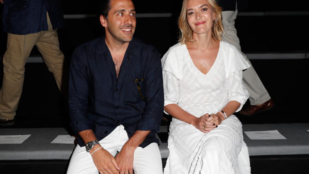 Marta Ortega y Carlos Torreta en el 'front row' de la Madrid Fashion Week