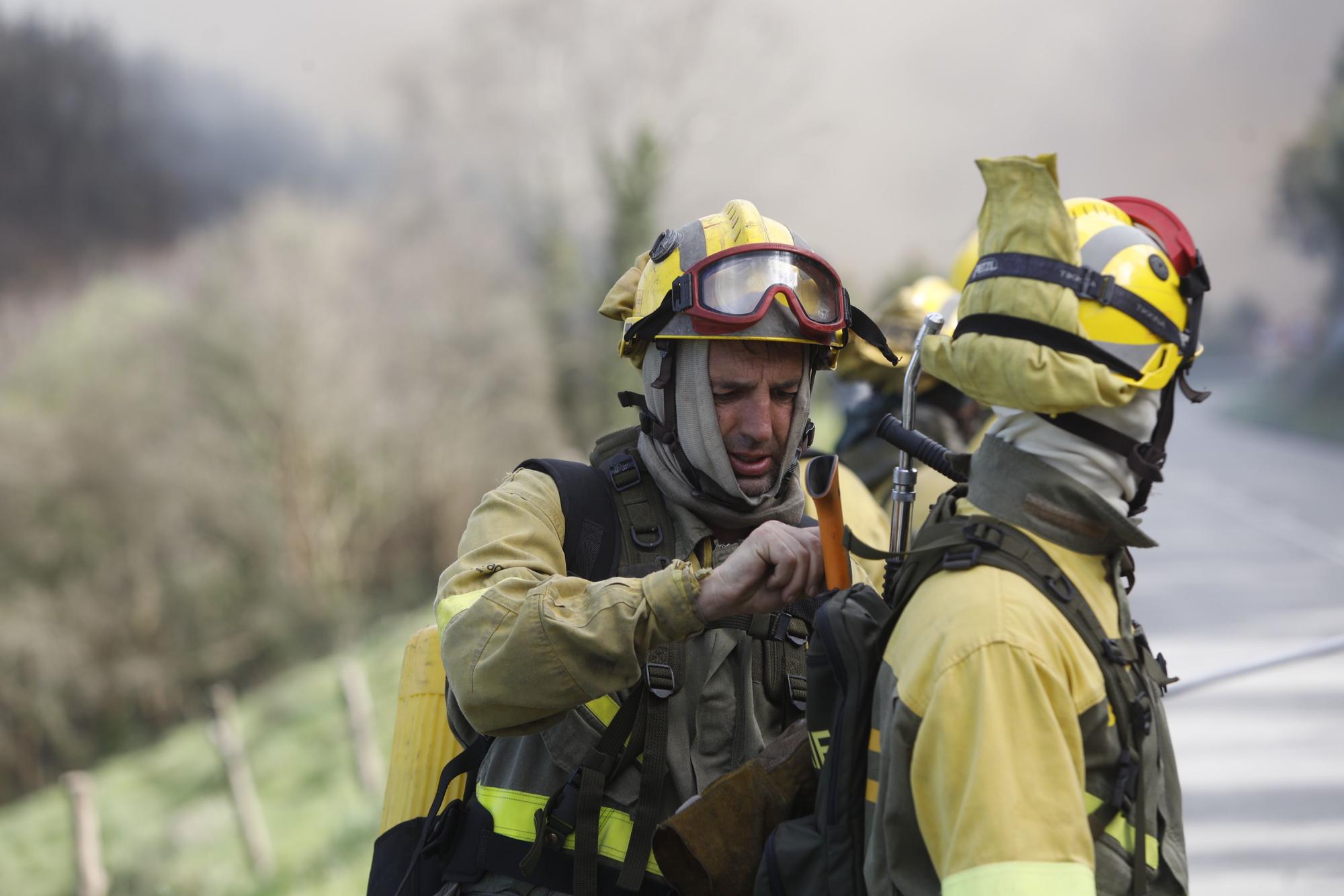 EN IMÁGENES: Gran oleada de incendios en Asturias