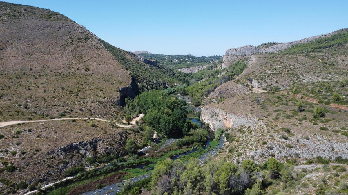 L'Estret de les Aigües. Río Albaida.