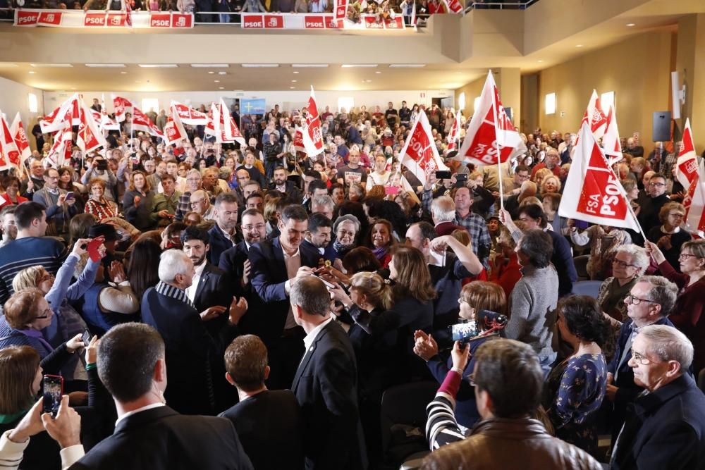 Mitín de Pedro Sánchez en Gijón