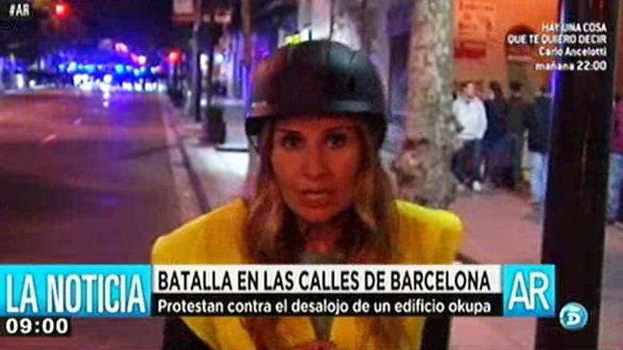 La reportera de &#039;AR&#039; en el barrio barcelonés de Sants.