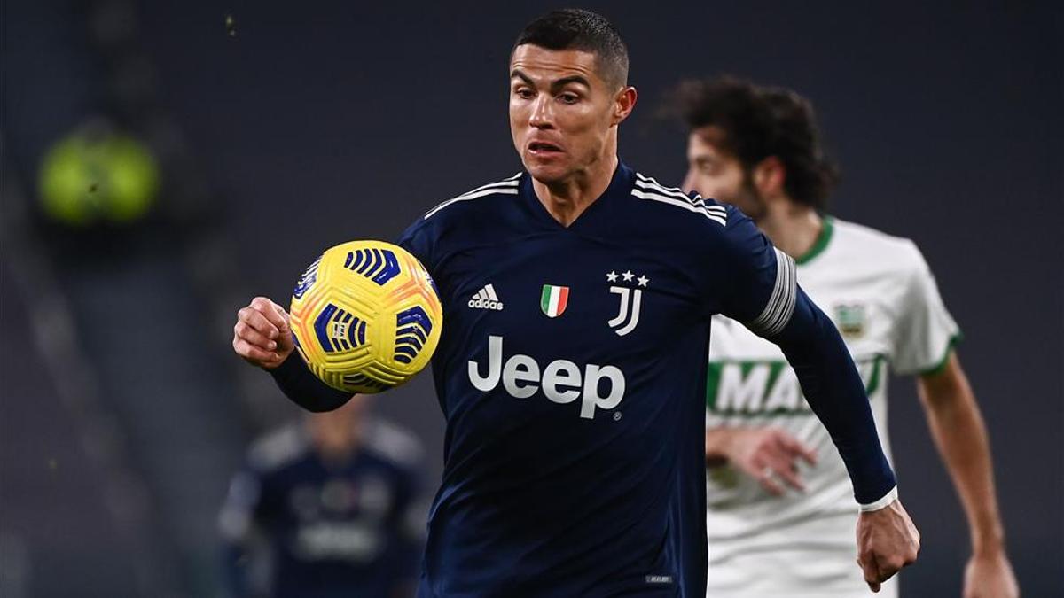 Cristiano Ronaldo, durante el partido entre la Juventus contra el Sassuolo