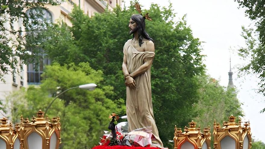 Procesión del 'Divino Cautivo' en Madrid.